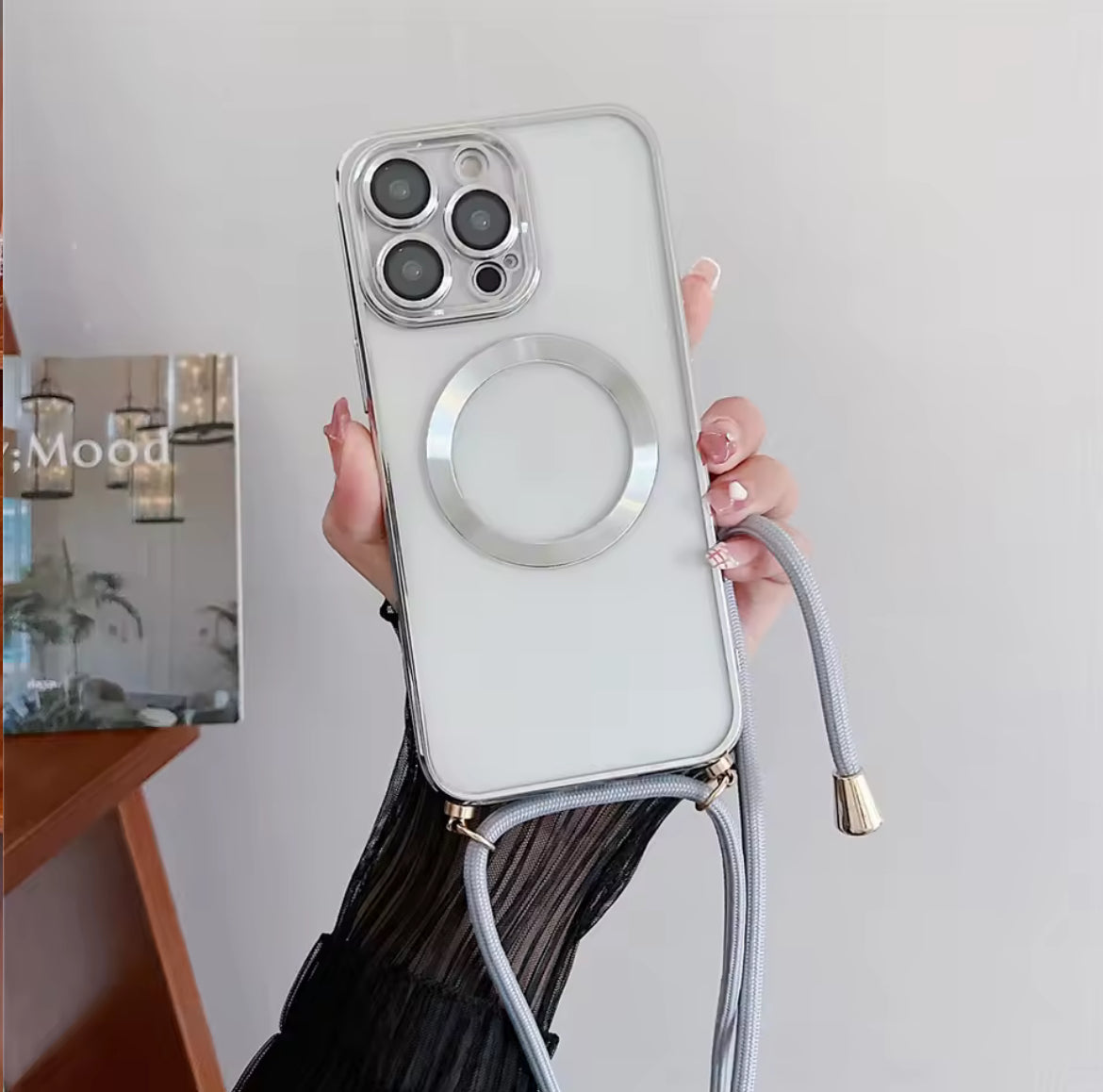 Coque IPhone collier Magsafe Blanc